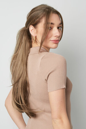 Ponytail light blow - golden brown h5 Picture3